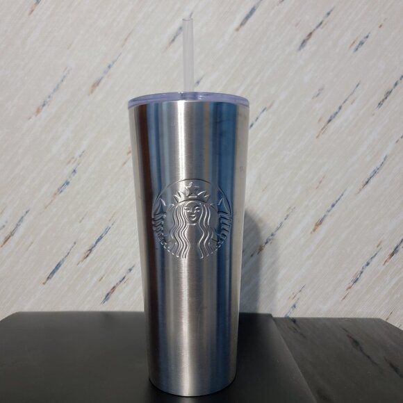 Starbucks | Stainless Steel | 24 Oz | Straw Drink Cup - Picture 1 of 2